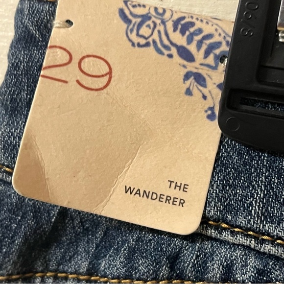 Anthropologie The Wanderer Relaxed Jeans Distressed Sequins High-Rise Size 29 - Picture 4 of 13